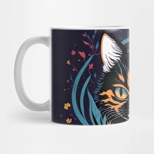 Floral Cat Mug